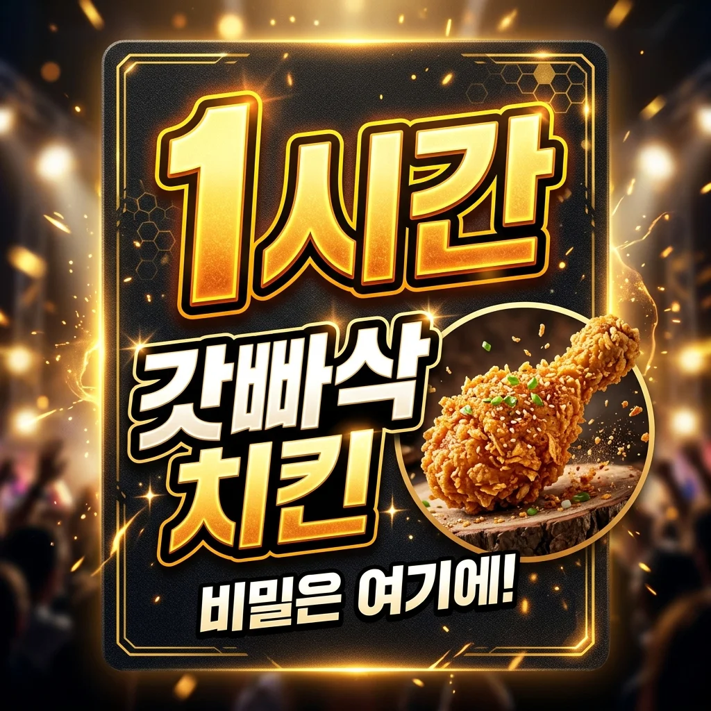 맘스터치 갓빠삭 치킨, 1시간 뒤에도 바삭한 비밀과 할인 정보!