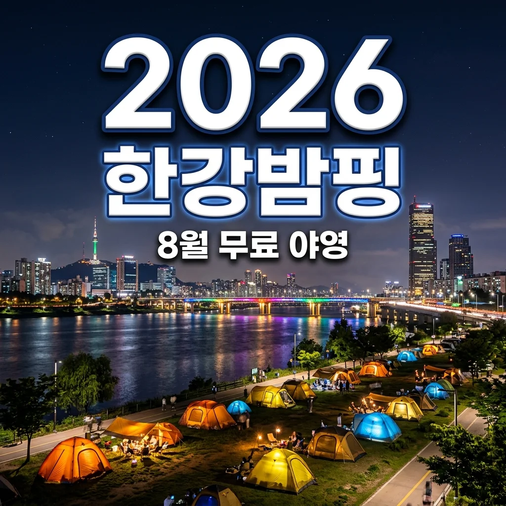 한강밤핑 2026: 8월 여의도·뚝섬 예약부터 텐트 대여까지 완벽 가이드