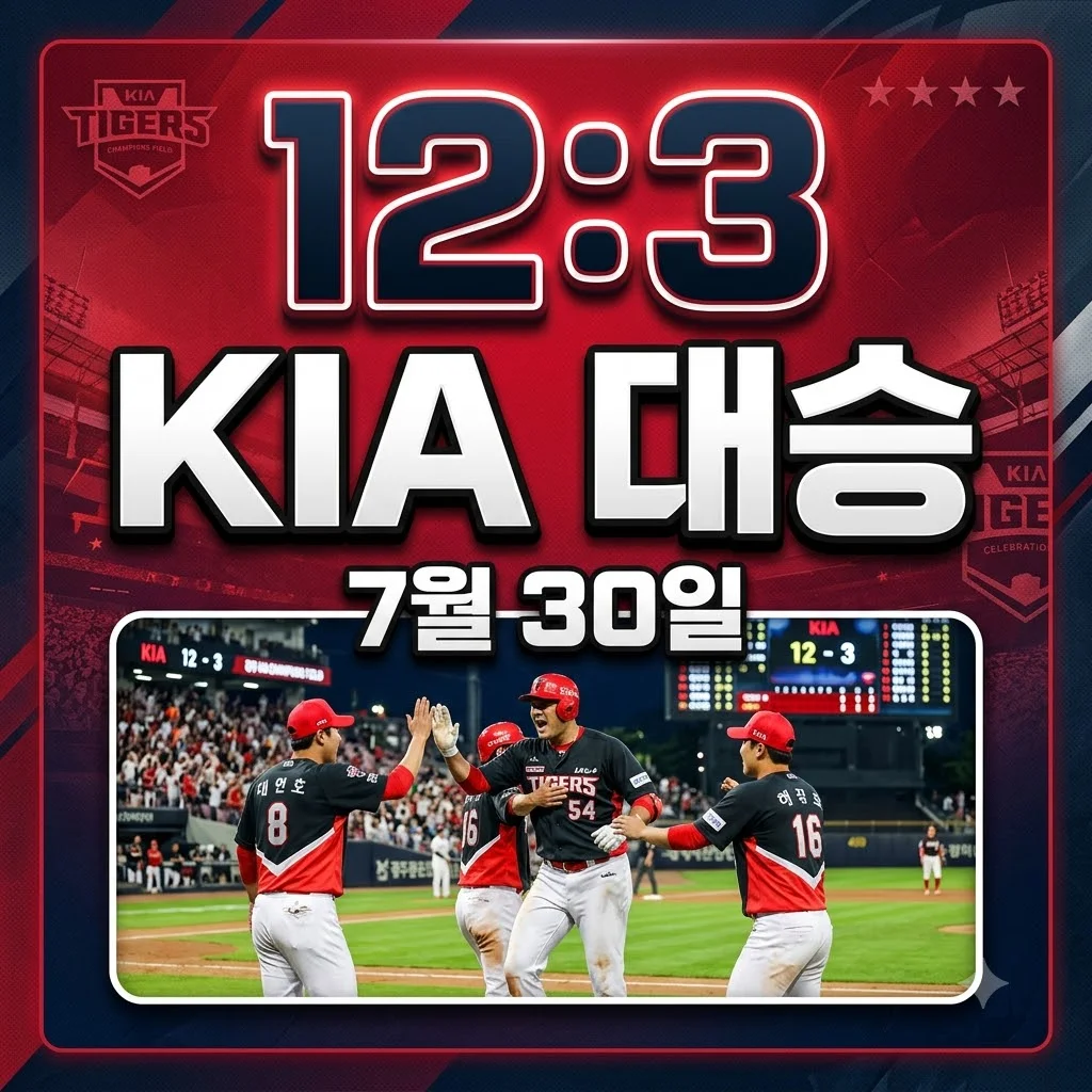 2026년 7월 30일 KIA 타이거즈 삼성 라이온즈: 12대3 대승 요인 분석!