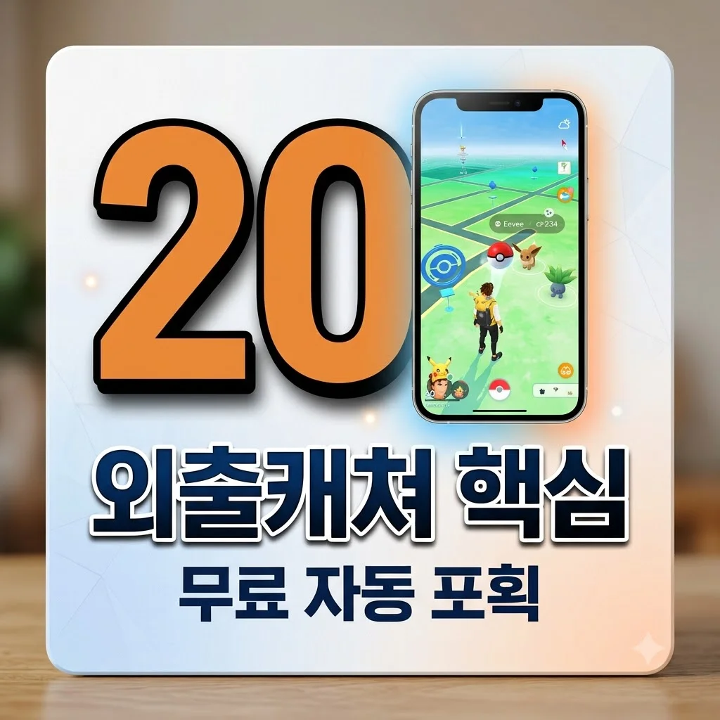 포켓몬고 외출캐쳐: 기기 없이 자동 포획! 하루 20회 무료 활용법 총정리