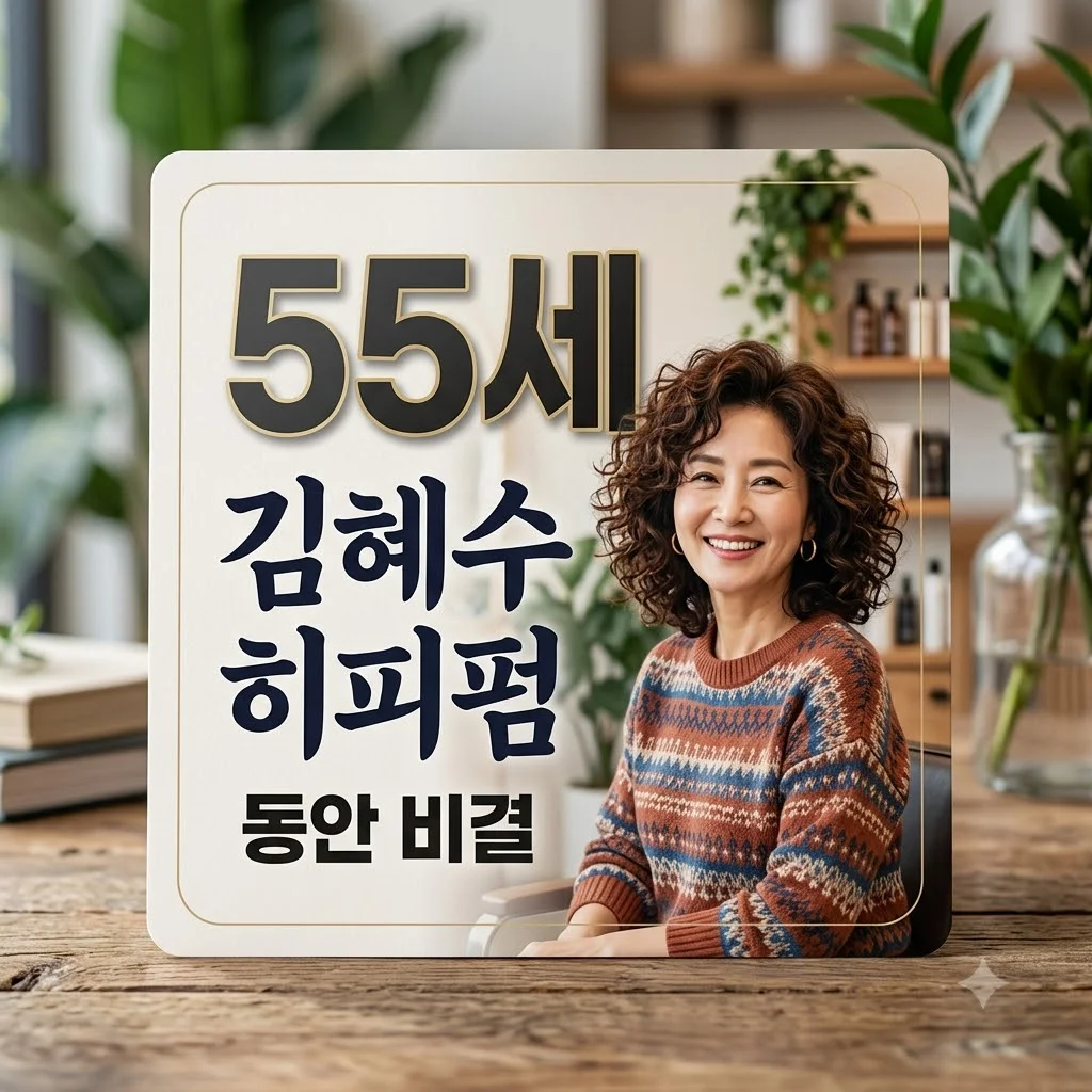 55세 김혜수, 50대 히피펌 유행시킨 패션 센스! 동안 비결과 스타일링 팁