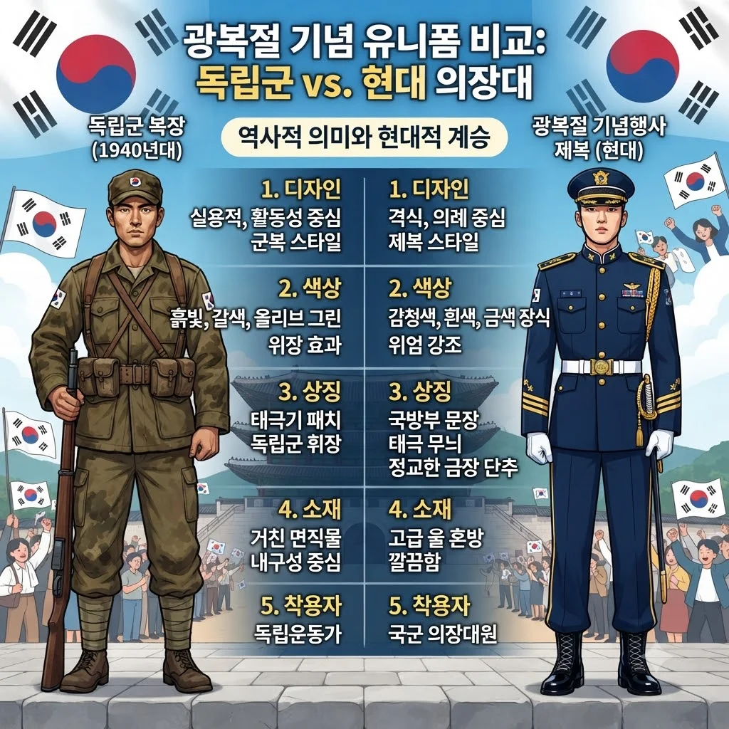역대 광복절 유니폼과 비교: 2026년 모델의 특별함