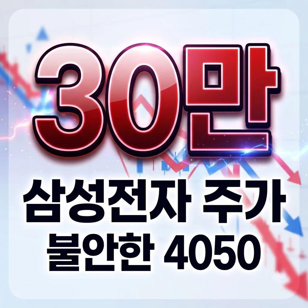 삼성전자 주가 30만원 아래로: 4050 투자자 공포, 현명한 대처법은?