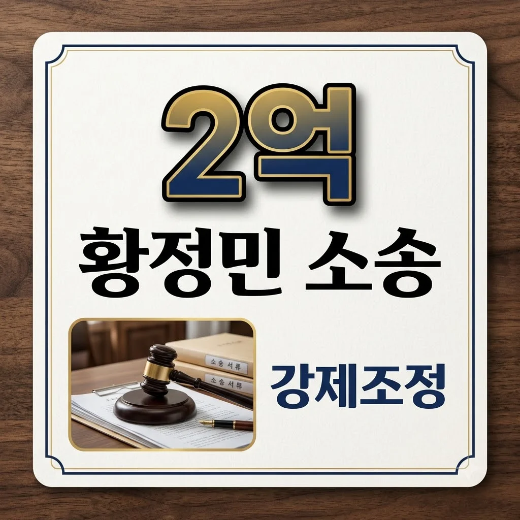 황정민 사생활 폭로 2억 손배, 법원 강제조정 결정! 앞으로는?