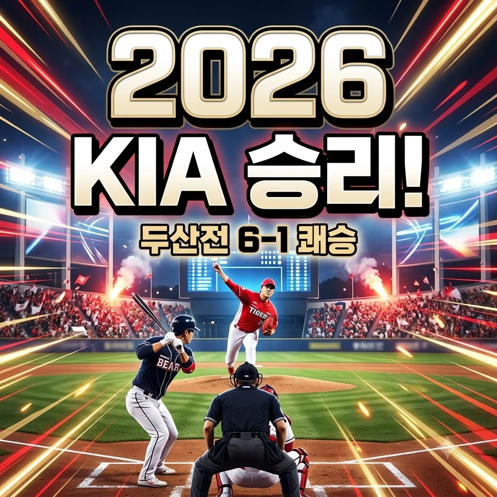 2026년 8월 15일 두산 KIA 경기 결과: KIA 6-1 승리! 양현종-김도영 맹활약