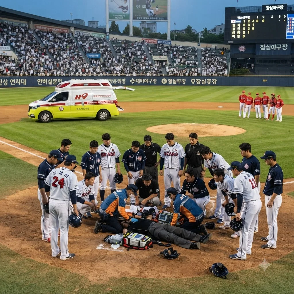경기 중 이색 사건: 심판 부상으로 인한 경기 중단