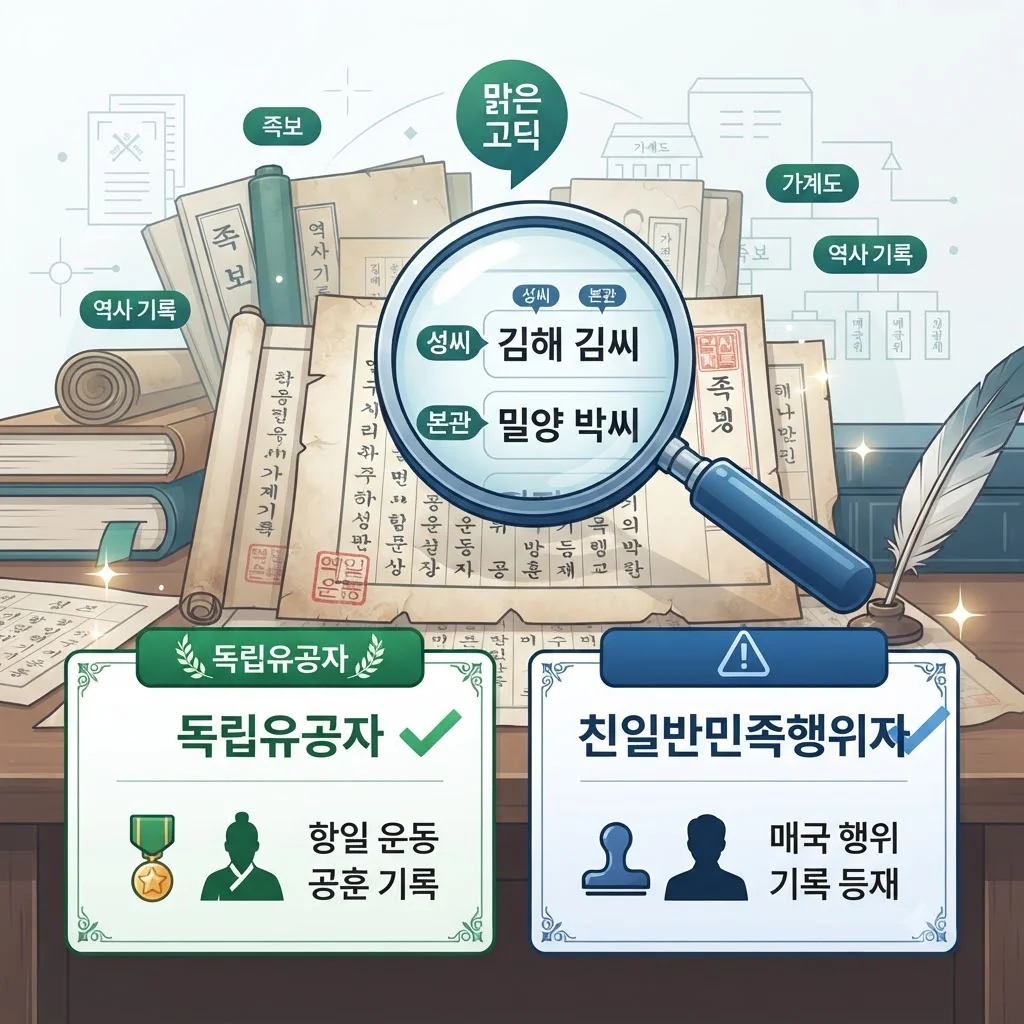 친일파 스캐너 핵심 정보 한눈에 보기