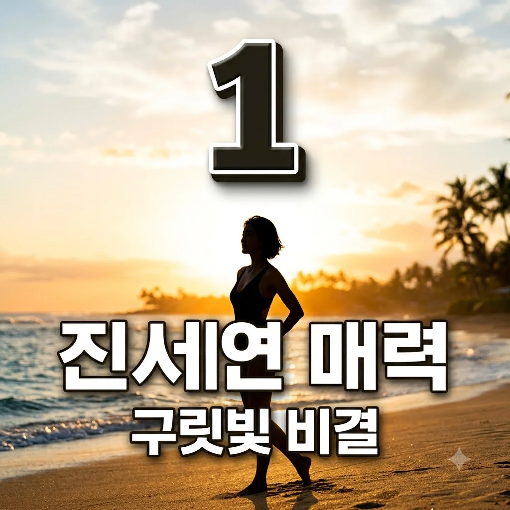 진서연 구릿빛 피부 매력의 비밀: 건강미 넘치는 자기관리 루틴과 비법