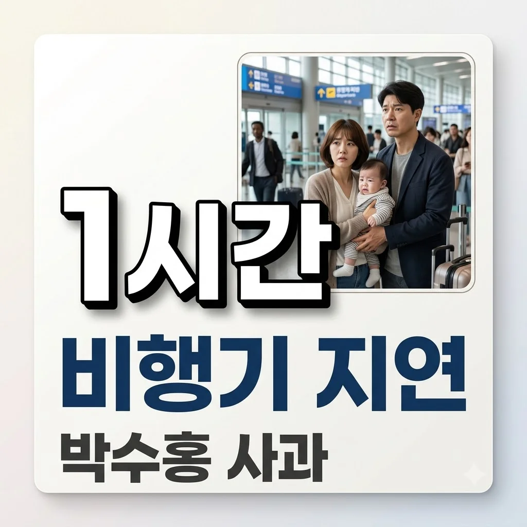 박수홍 비행기 지연 사과: 1시간 10분 지연 전말과 항공 보안 규정 완벽 해설