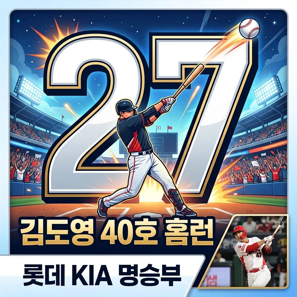 2026년 8월 27일 롯데 KIA 경기: 김도영 40호 홈런 폭발! 승자는?