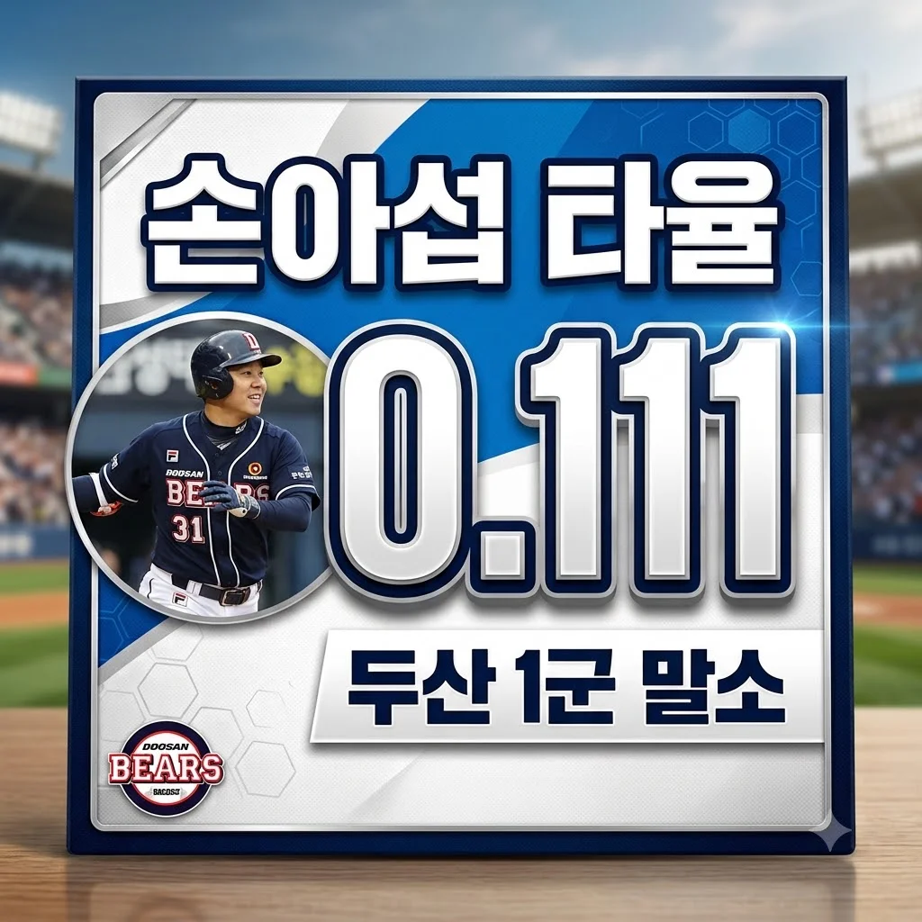 두산 손아섭, 확대엔트리 '탈락' 진실은? 1군 말소 배경과 KBO 제도 완벽 분석