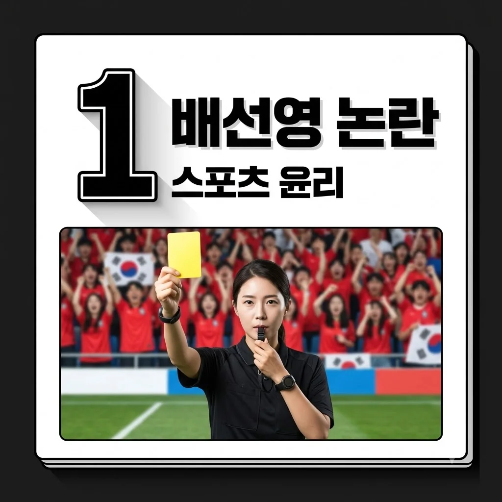 배선영 심판 '생리 발언' 논란, 지소연 선수 분노의 전말과 스포츠 윤리