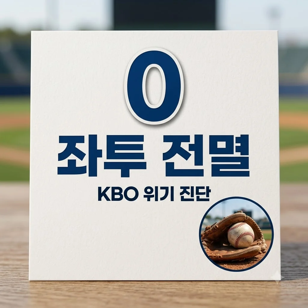 한국 야구 좌투 라인 전멸 위기? KBO 현황 진단과 해결책