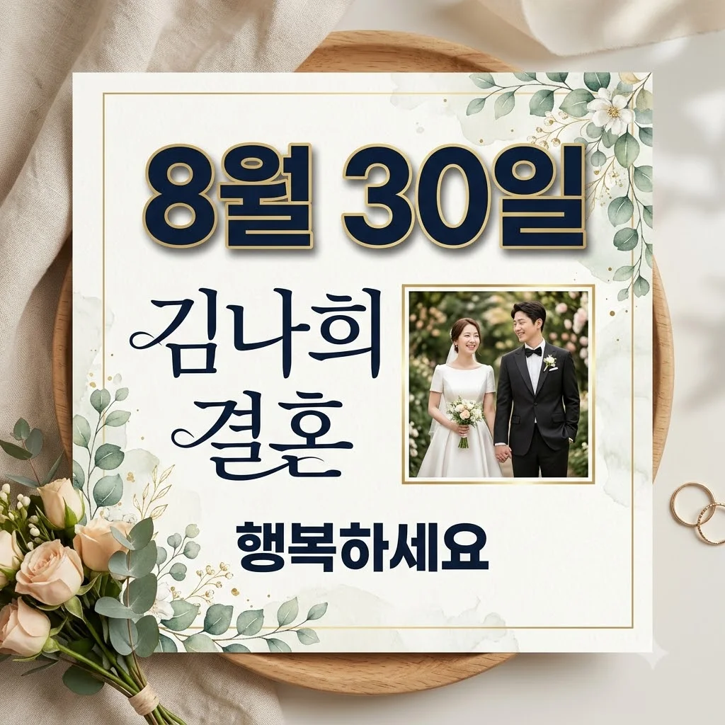 김나희, 사업가 남편과 성혼선언! 열흘 만에 시작된 운명 같은 사랑 이야기