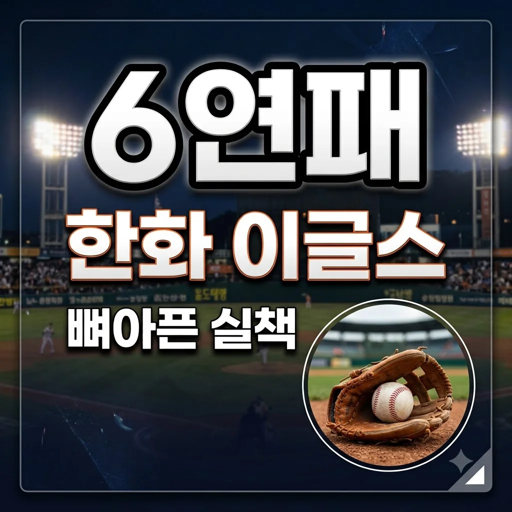 한화 실책 연장패, 뼈아픈 6연패 원인과 재발 방지책