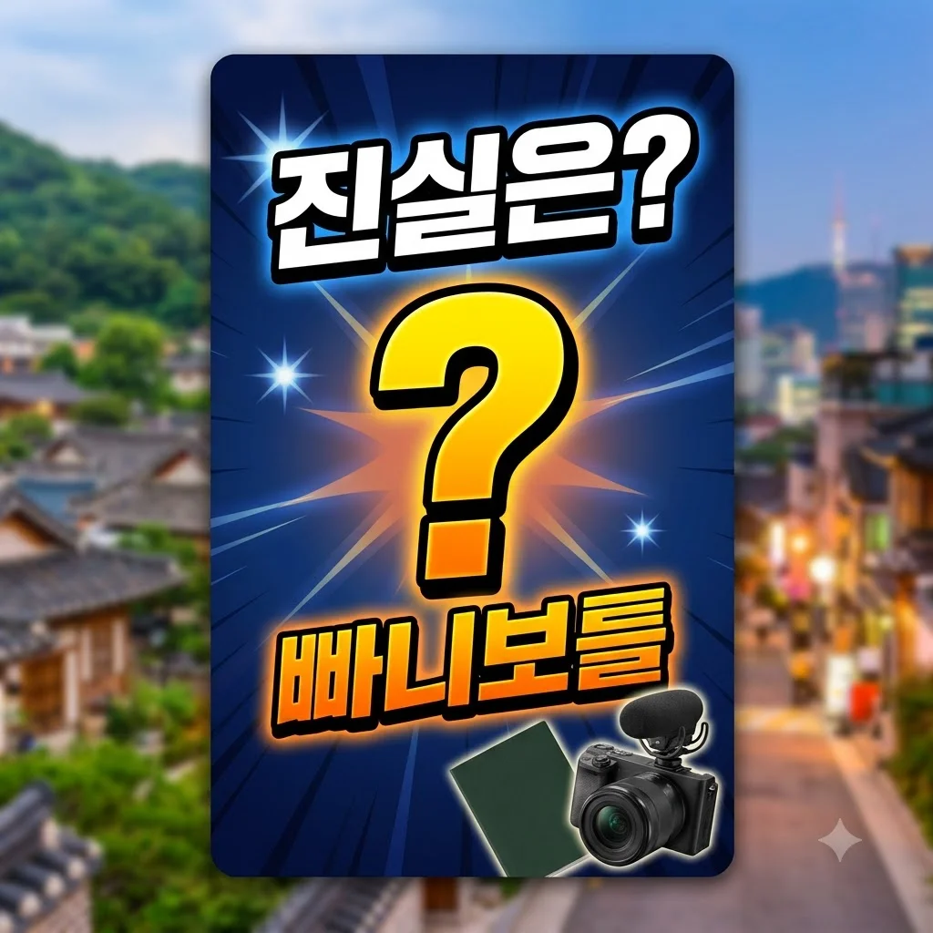 빠니보틀 여친 공개? 결혼 전 신행 진실은? 오해와 팩트체크