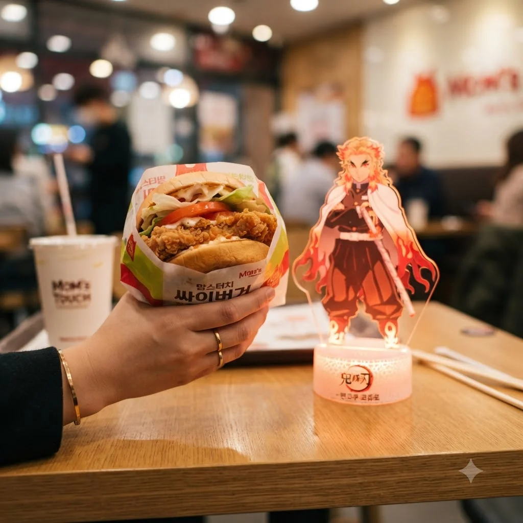 맘스터치 귀멸의 칼날 콜라보, 지금 바로 만나봐요!