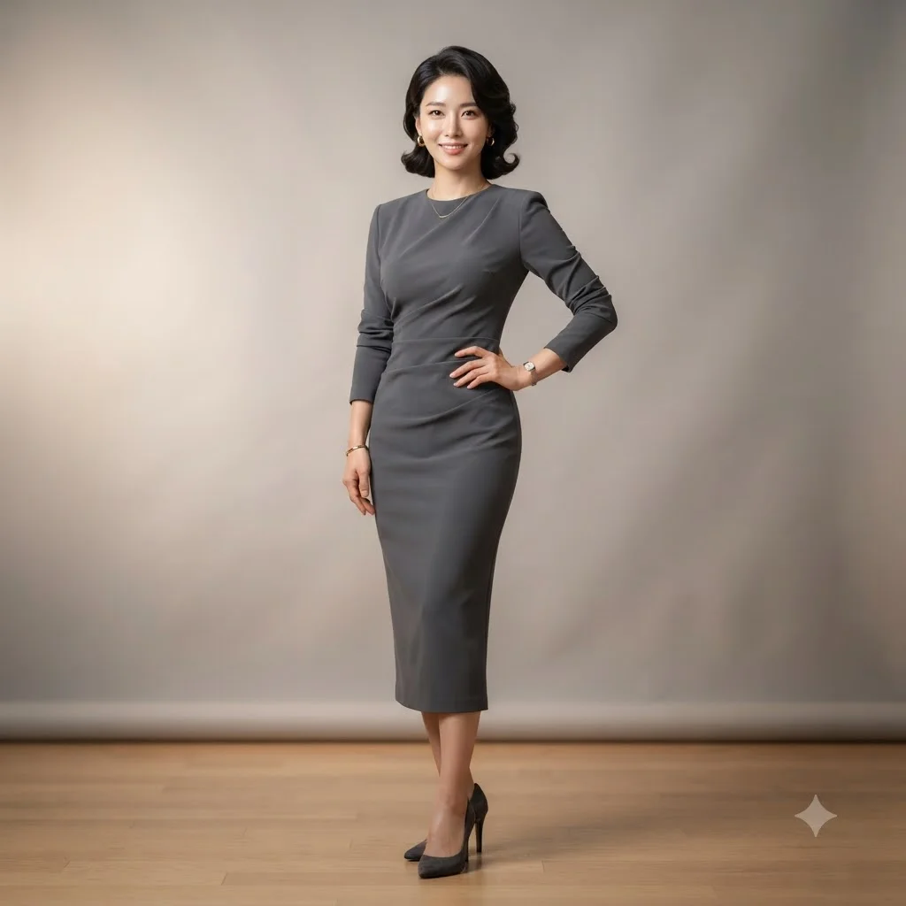 안은진 10kg 감량 후 슬림핏 그레이 드레스, 그 비결은?